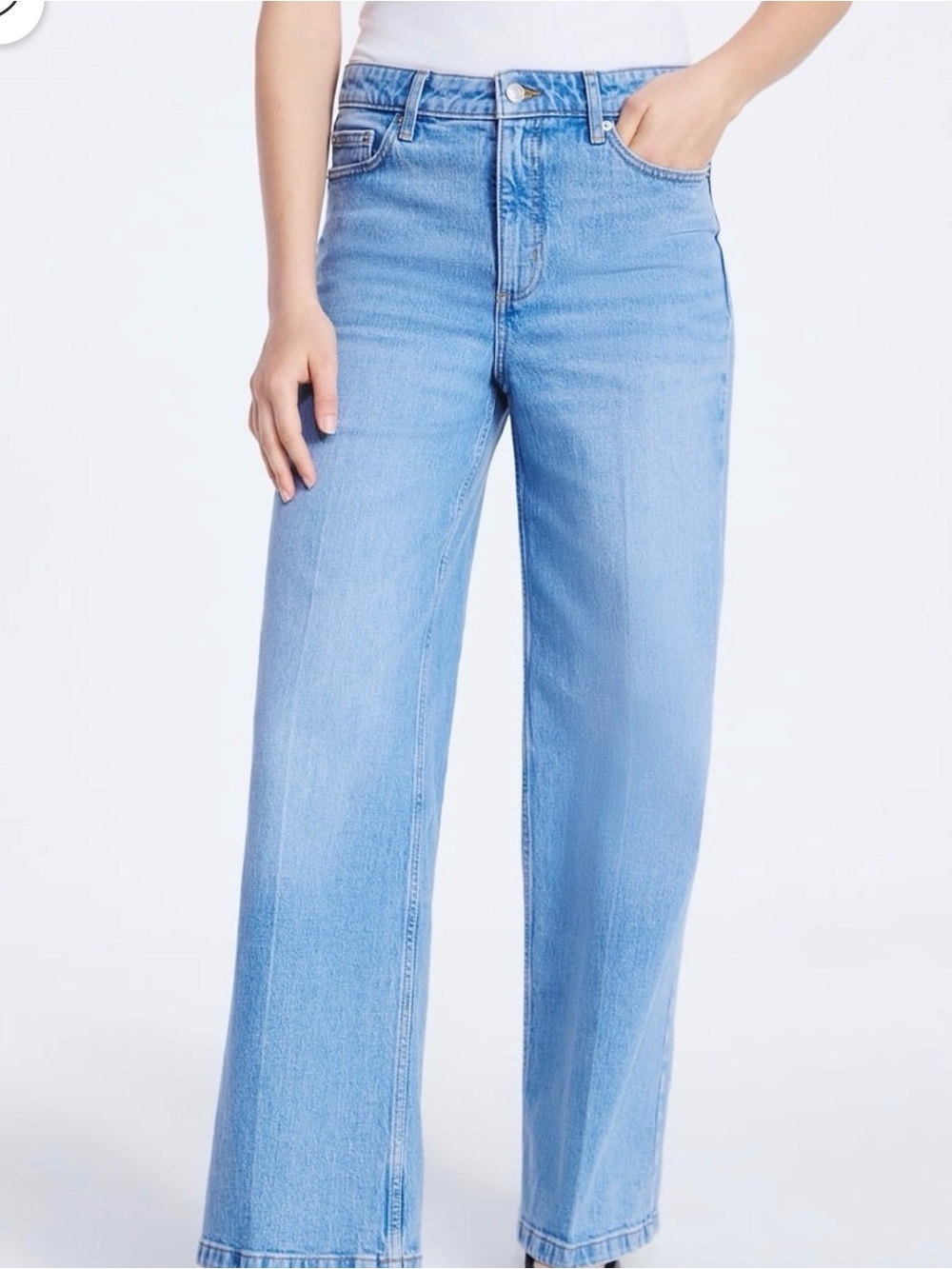 Free assembly high rise wide leg women’s jean size 2